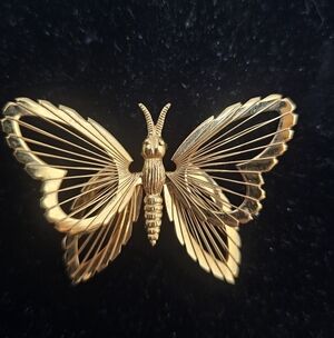 Vintage Monet butterfly brooch from their iconic "Menagerie" or "Spinneret"